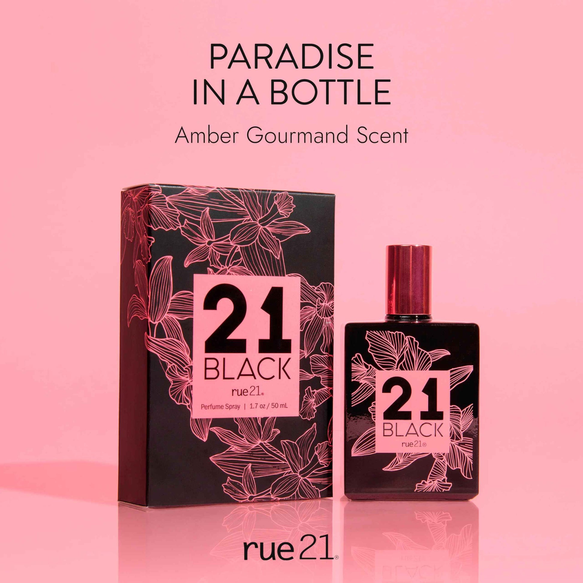 Rue 21 21 Black Eau De Parfum Women's Perfume Spray - 1.7 fl oz (50 ml)