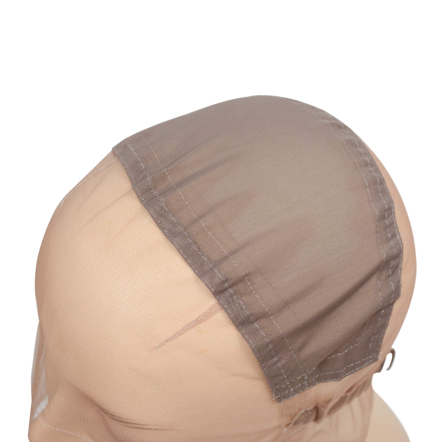 YANTAISIYU Full Lace Wig Cap Wig Base with Adjustable Strap Hairnet Cap for Making Wig Caps (Brown M 22inch)