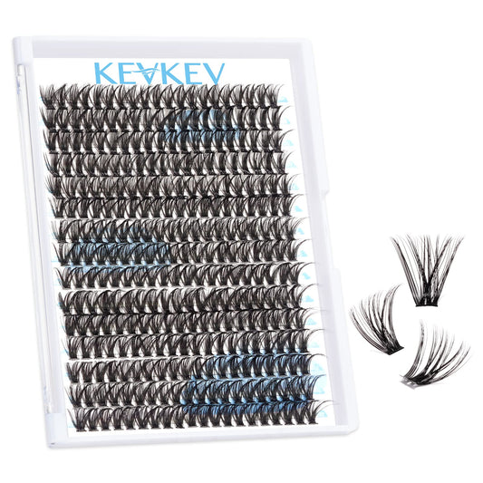 300 Pcs Individual Lashes Lash Clusters DIY Lash Extension Cluster Lashes that Look Like Eyelash Extensions Self Applicaton at Home Volume Dramtic Look(50D,C-14mm)