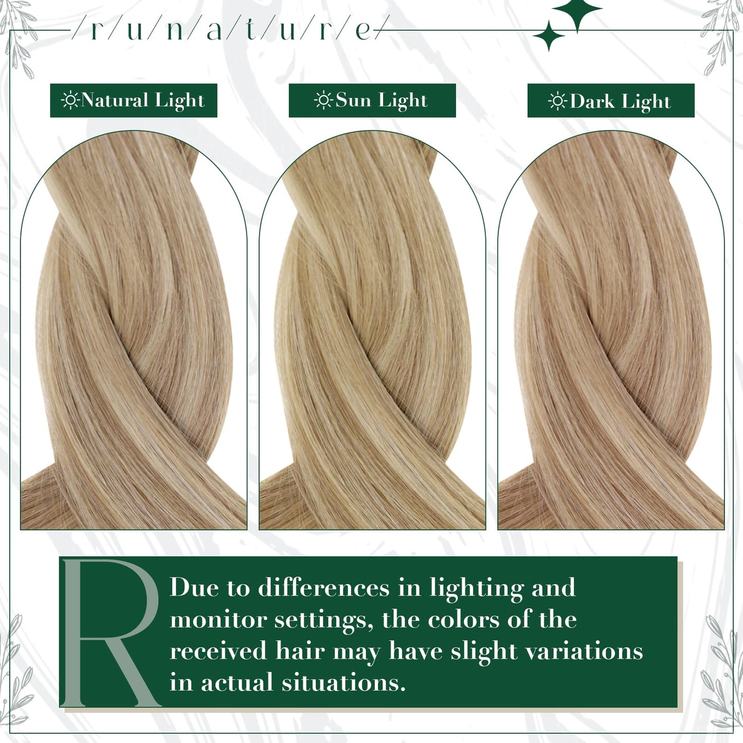 RUNATURE Clip in Hair Extensions Human Hair Highlight Brown with Blonde Human Hair Clip in Extensions for Women Double Weft Remy Hair Extensions Clip Ins 12 Inch 50g 3pcs