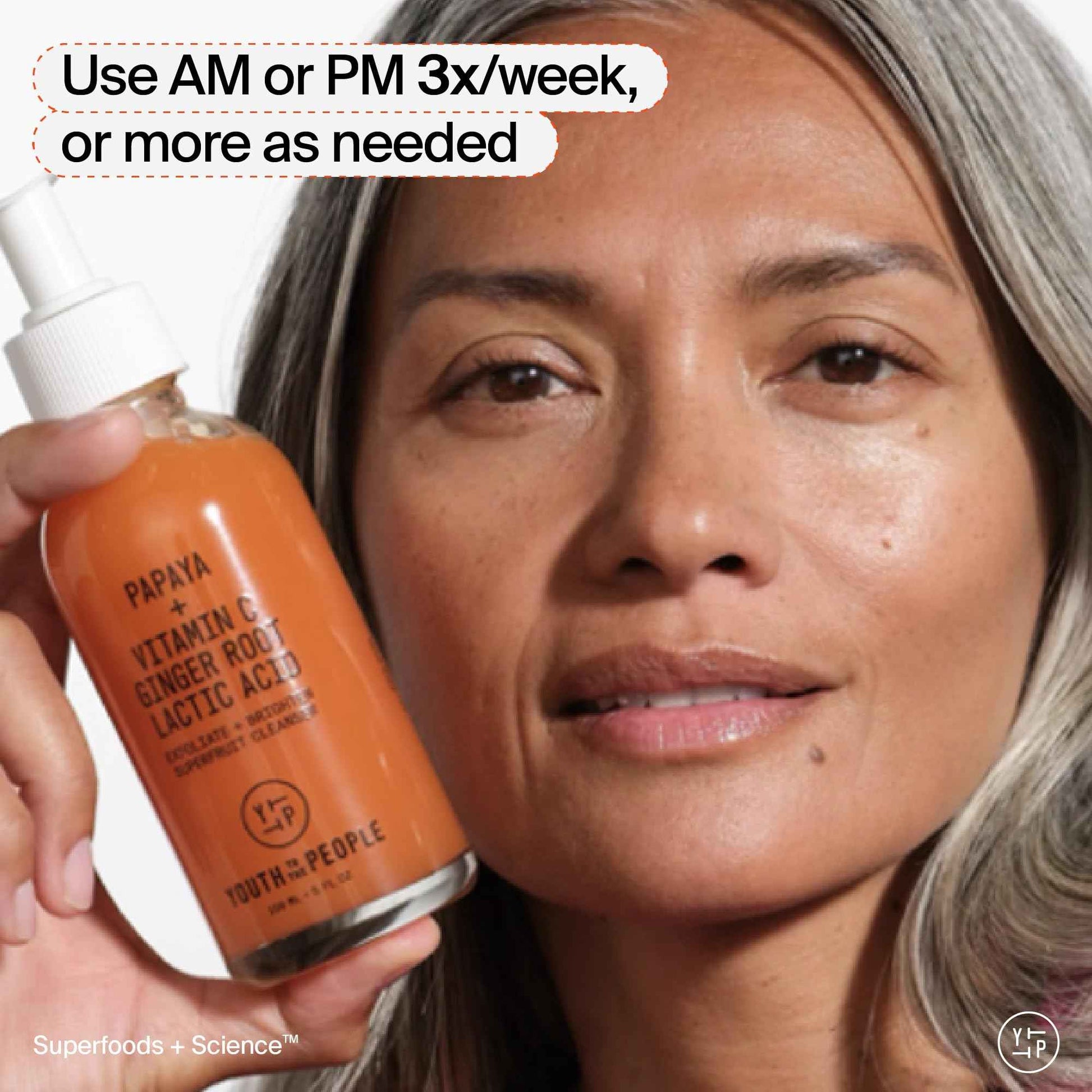 Youth To The People Superfruit Facial Cleanser Full Size - Papaya + Vitamin C Exfoliating Face Wash, Cellular Skin Renewal with AHA + BHA, Evens Skin Tone & Texture for Soft + Radiant Skin - 5 fl oz