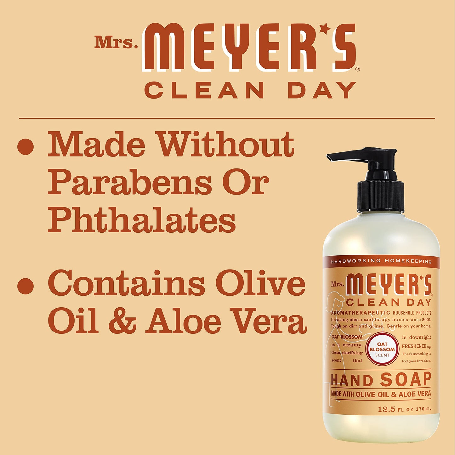 MRS. MEYER'S CLEAN DAY New Spring Scent Variety Pack (Rain Water + Oat Blossom + Plum Berry)