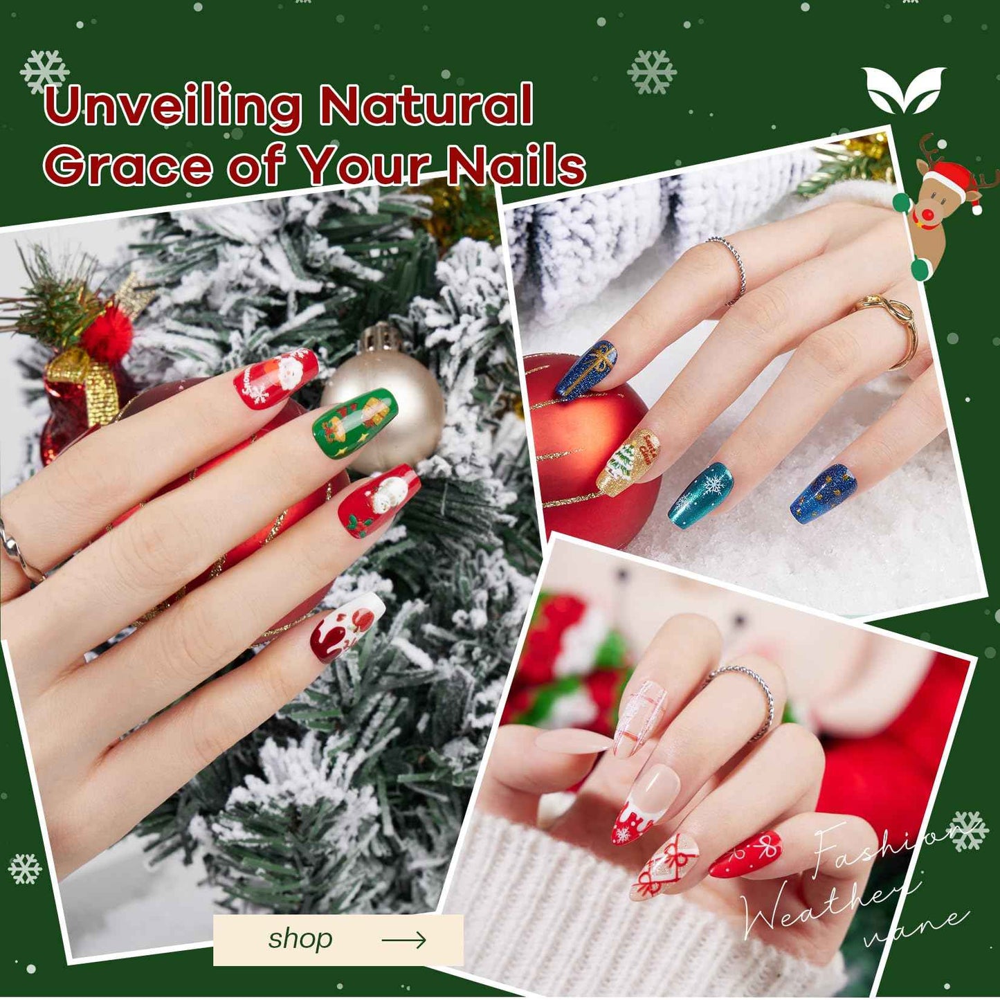 Morovan Christmas Nail Polish Set: 2025 Glitter Gifts Ideas Red Green Gold Silver Fingernail Polish Kit Winter Quick Dry Regular Nail Polish Pack Manicure for Women Girls Holiday Party