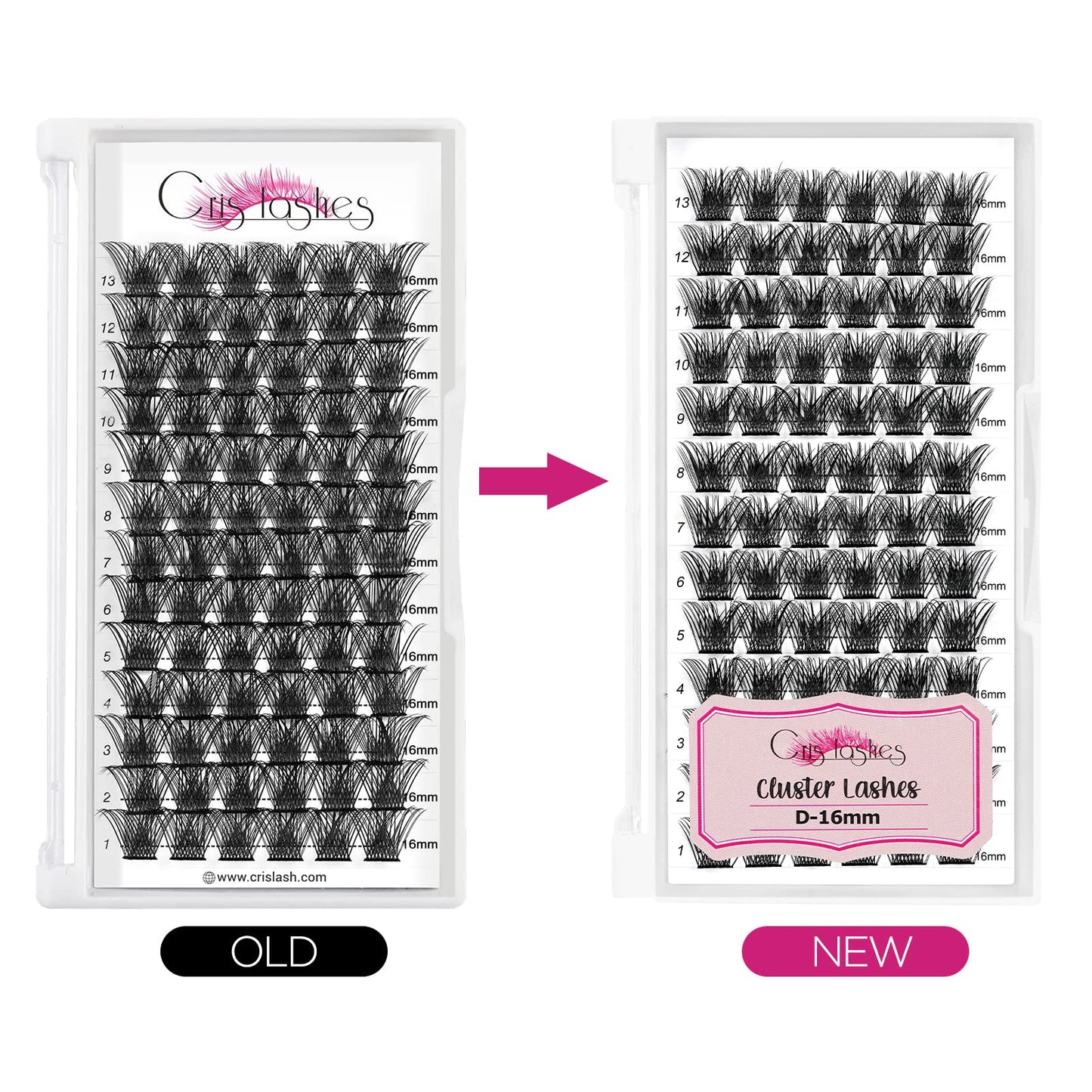 Lash Clusters DIY Eyelash Extensions 78pcs Crislashes Cluster Lashes D Curl 16mm Lash Clusters Wispy Eyelash Clusters Manga Lash Clusters DIY Cluster Eyelash Extensions for Home Use(H-D Curl-16mm)