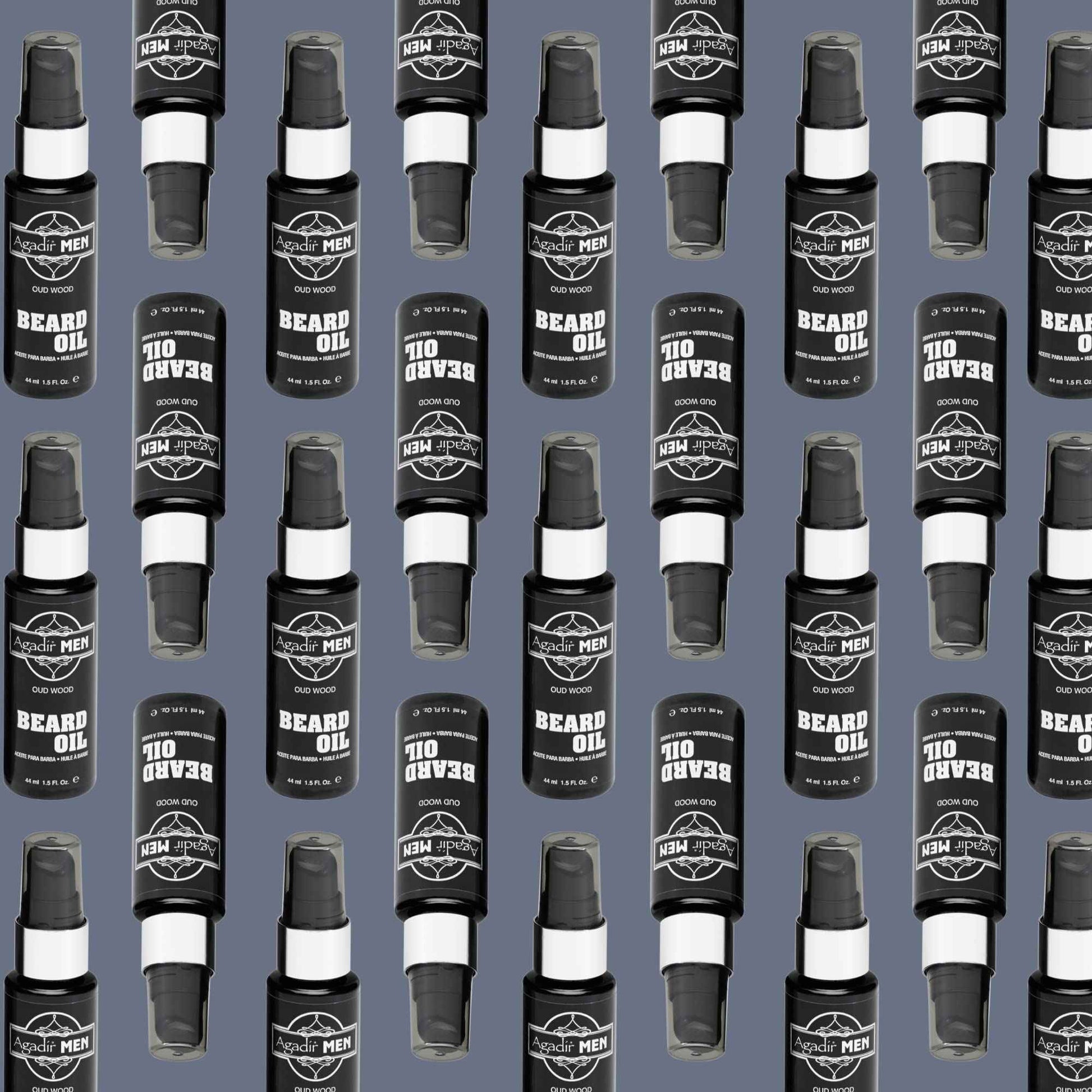 AGADIR Oud Wood Beard Oil, 1.5 Fl Oz