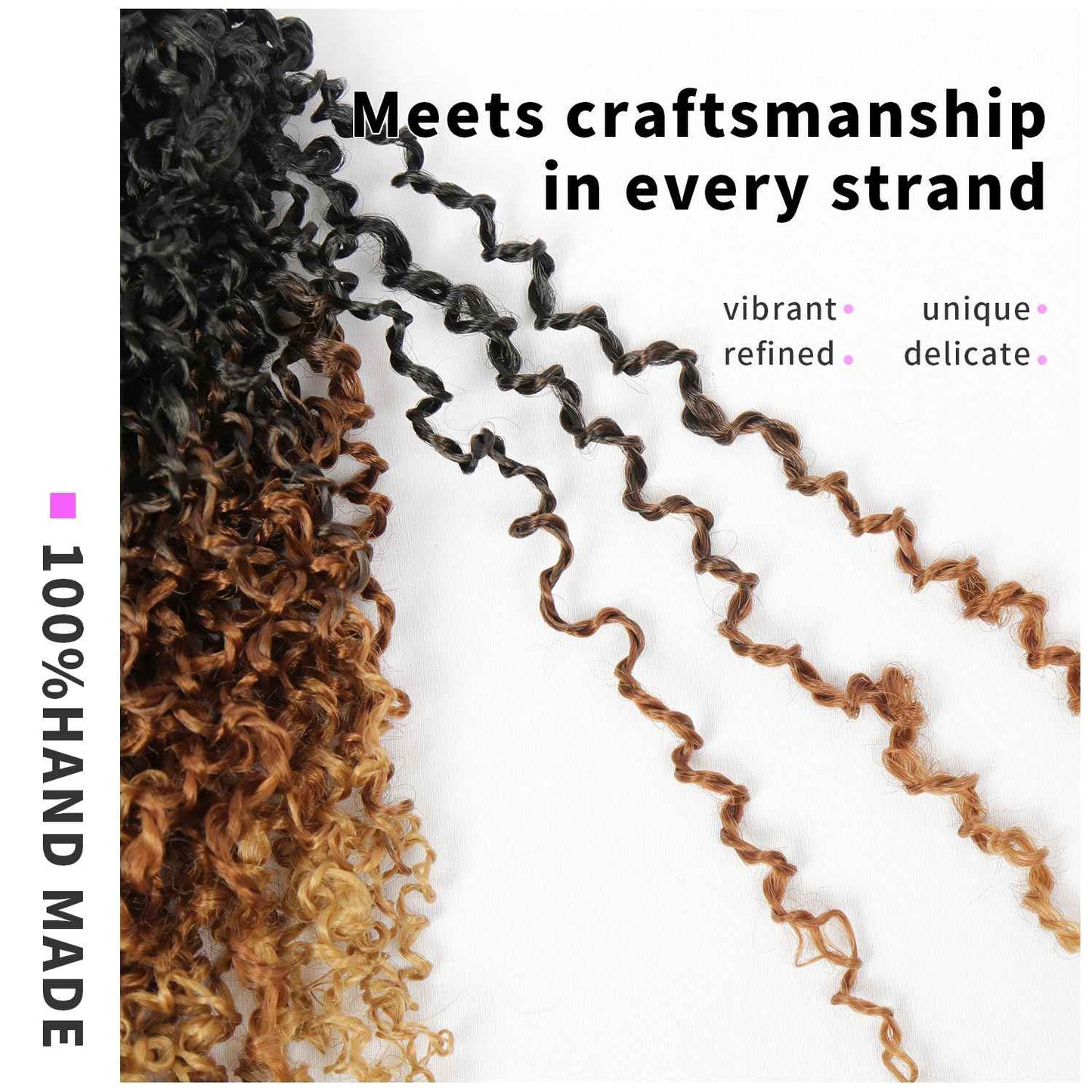 Yanky Twist Crochet Hair 9 Pack(270 Strands Total)Pre loop Pre Twisted Yanky Twist Braids Crochet Hair,Synthetic Spring Short Passion Twist Crochet Braiding Hair Extensions For Women(1B3027, 12 Inch)