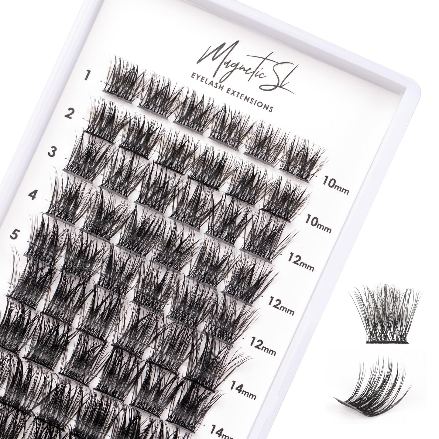 Cluster Lashes 72 Individual Lashes Clusters Eyelash Extensions False Eyelashes DIY Wispy Fluffy Lash Extension Reusable False Eyelashes Natural Look Mix 10-16mm C D Curl-DM28