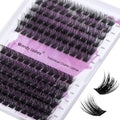 Lash Clusters Individual Lashes C/D Curl Cluster Lash Wide-stem Eyelashes Cluster 12-16mm Thin Band Cluster Lashes Soft Wispy Clusters Comfortable Lash Clusters (Natural/Volume+-0.07D, 12-16mm Mixed)