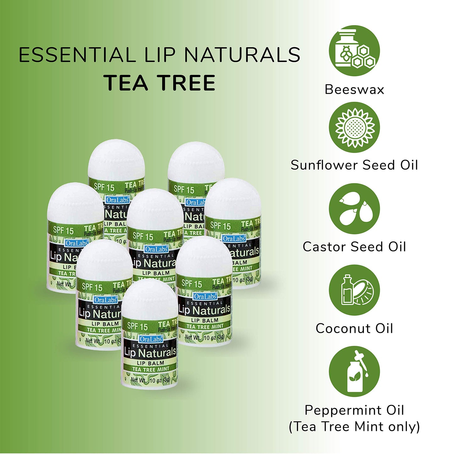 Lip Naturals® Mini Balms: 3 Flavors, SPF-15, 50ct