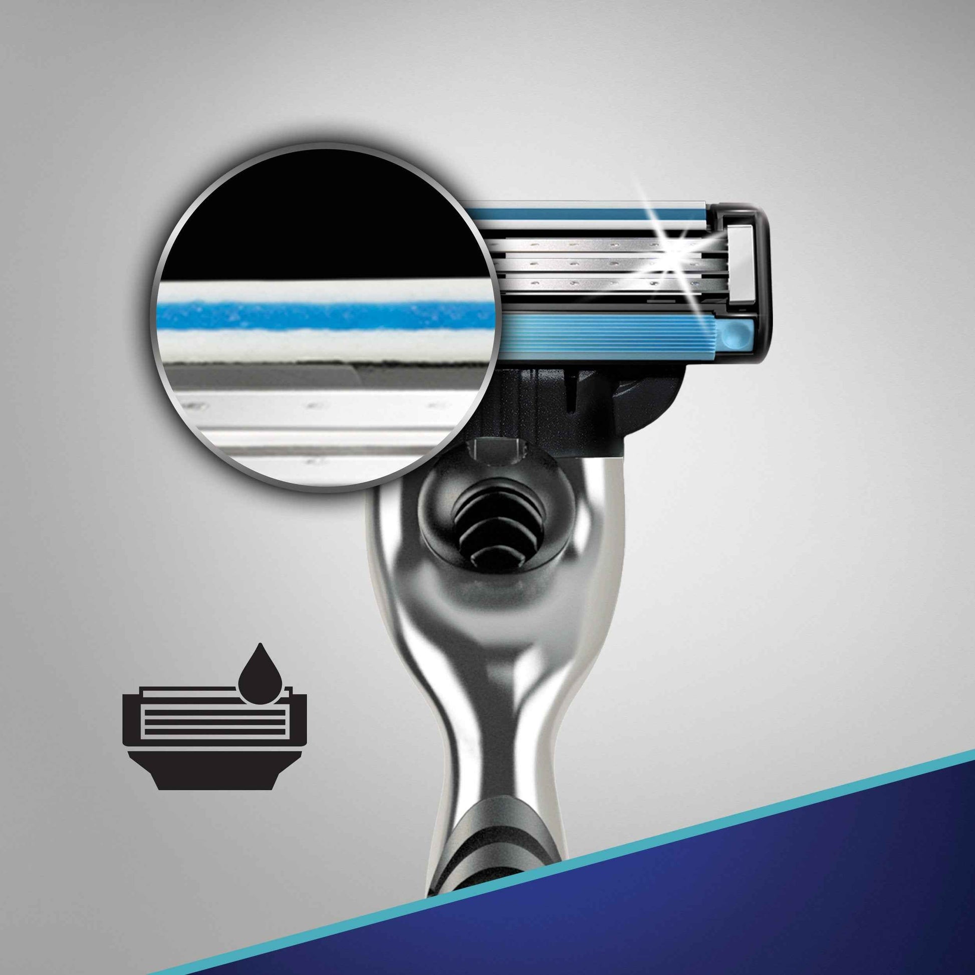 Gillette Mach3 Men's Razor, Handle & 1 Blade Refill