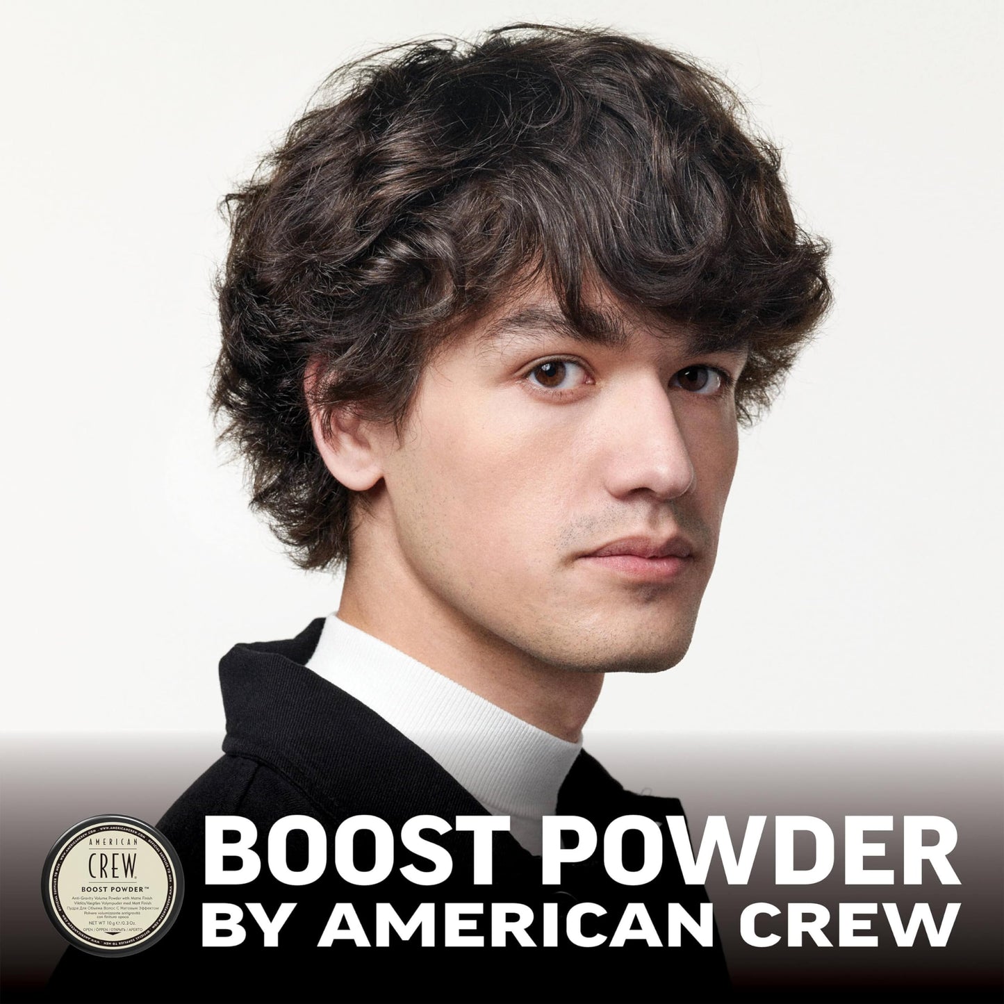 American Crew Men's Hair Boost Powder, Provides Lift & Volume, 0.3 Oz