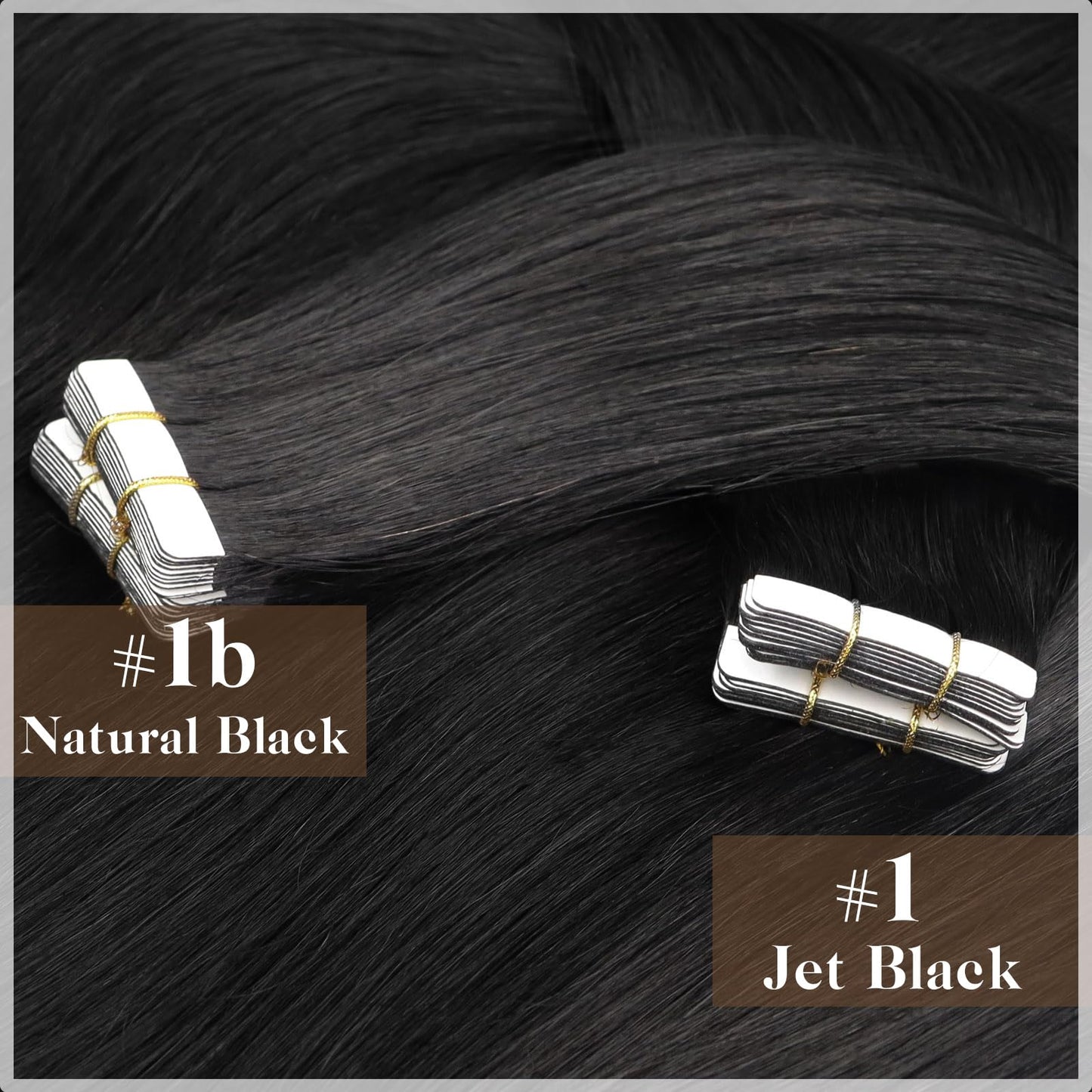 Sunny Black Tape in Hair Extensions Human Hair Jet Black Tape in Hair Extensions Real Human Hair Extensions Tape in Black Hair Extensions Real Human Hair 50g 20pcs 22inch