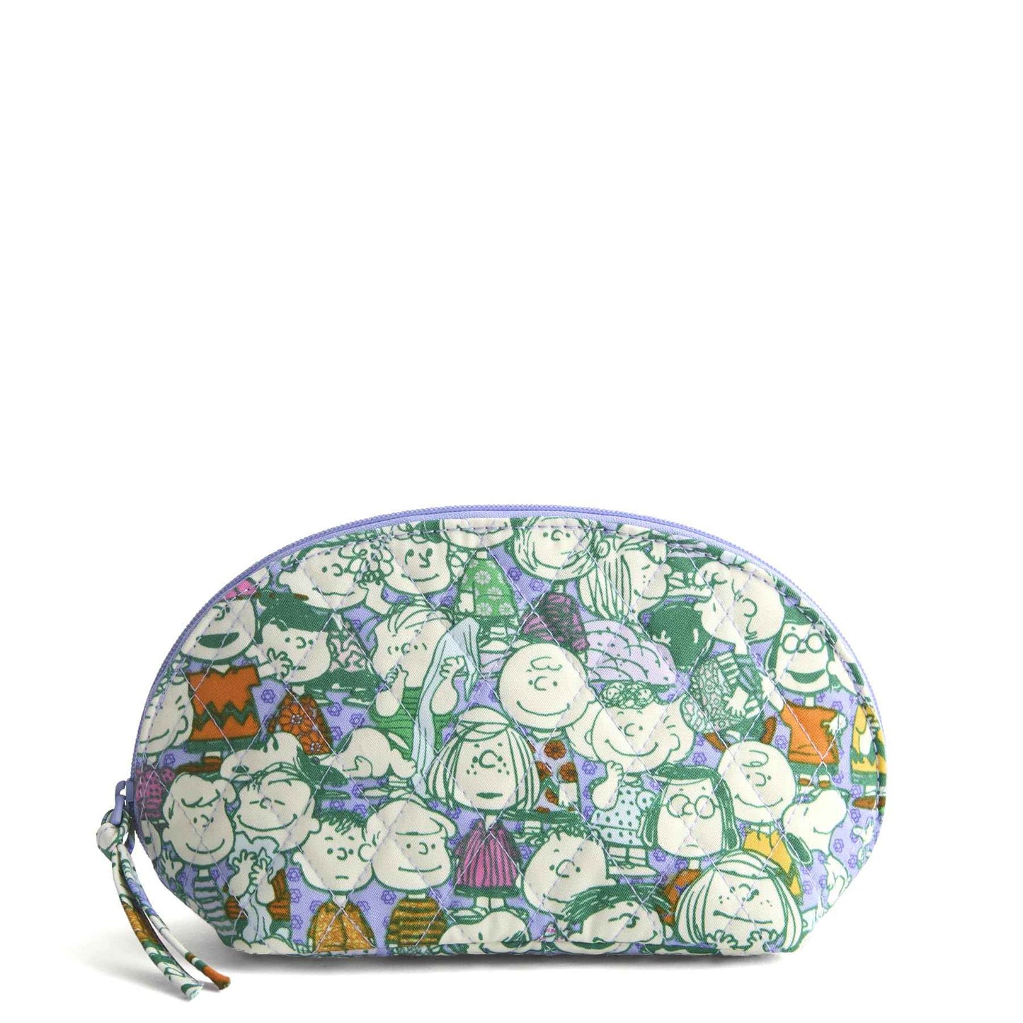 Vera Bradley Premium Cotton Medium Cosmetic Makeup Bag, Peanuts Pals