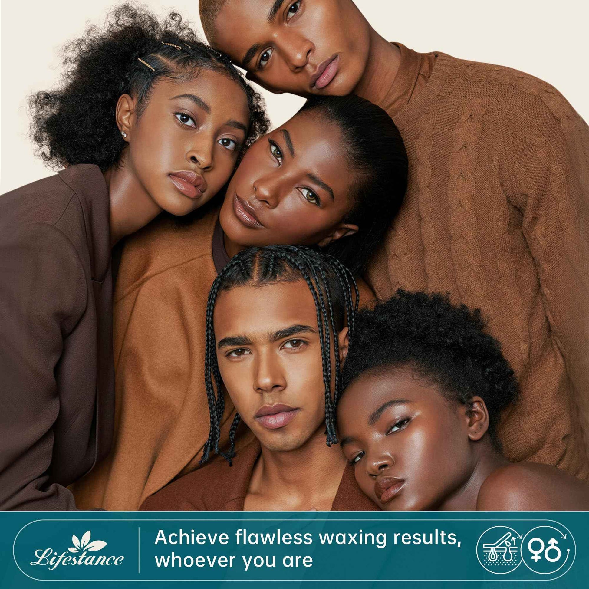 1lb Hard Wax Beans, Lifestance Wax Beads Hair Removal Hard Wax Kit for Thin & Fine Hair, Sensitive Skin, Waxing Beads for Face, Chin, Eyebrow, Bikini