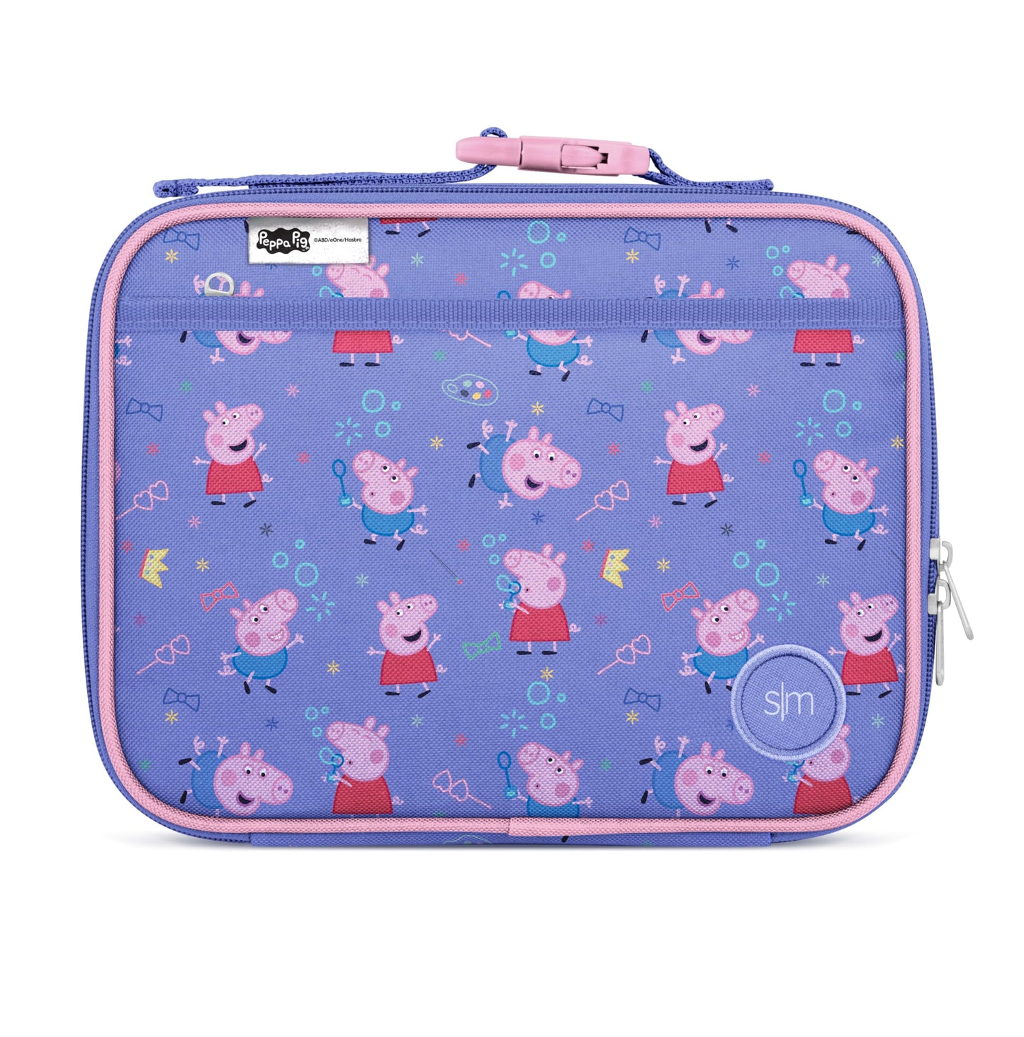 Simple Modern Peppa Pig Kids Lunch Box for School | Reusable Insulated Lunch Bag for Toddler, Girl, and Boy | Meal Containers with Exterior & Interior Pockets | Hadley Collection | Peppa Pig Bubbles