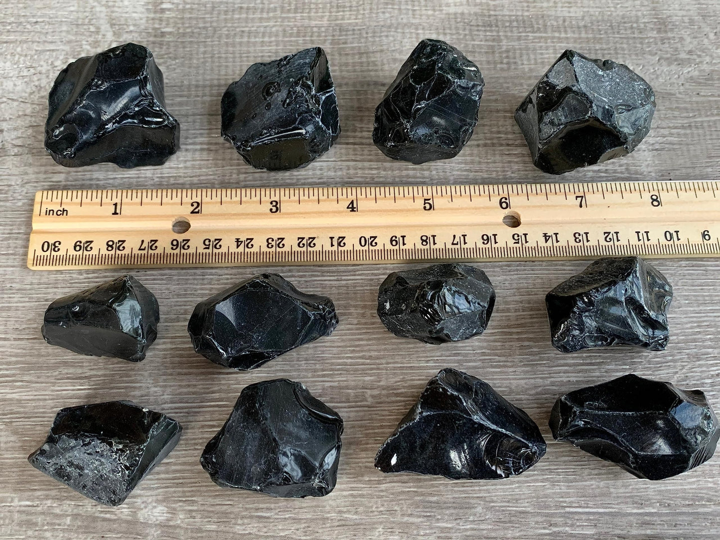 WHOLESALE Raw Black Obsidian Crystals, Natural Black Obsidian Stone, Natural Rough Black Obsidian crystals, Black Obsidian Rough, Black Obsidian Healing Crystals (Black Obsidian, 0.25 Pound)