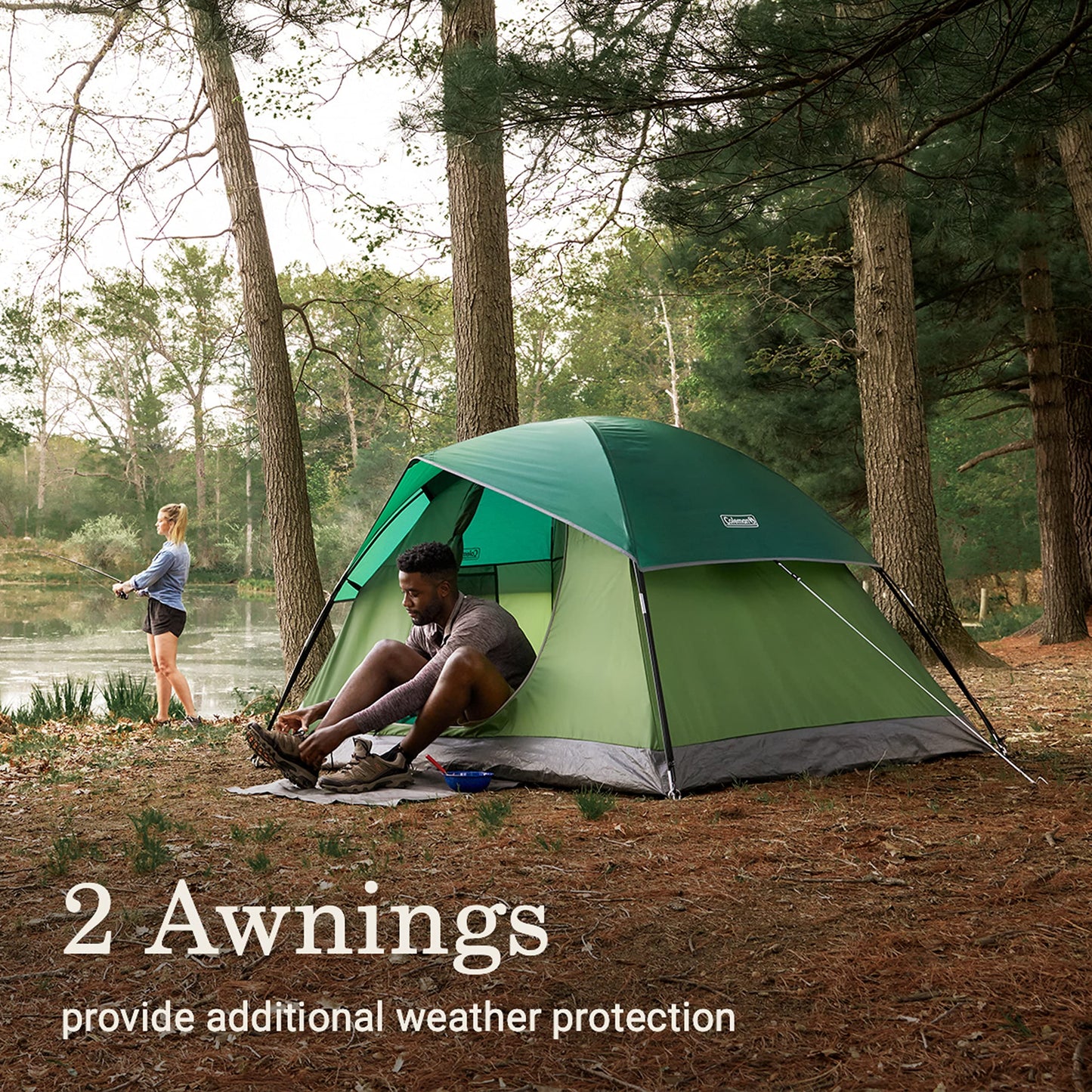 Coleman Sundome Camping Tent—2-Person Camping Tent