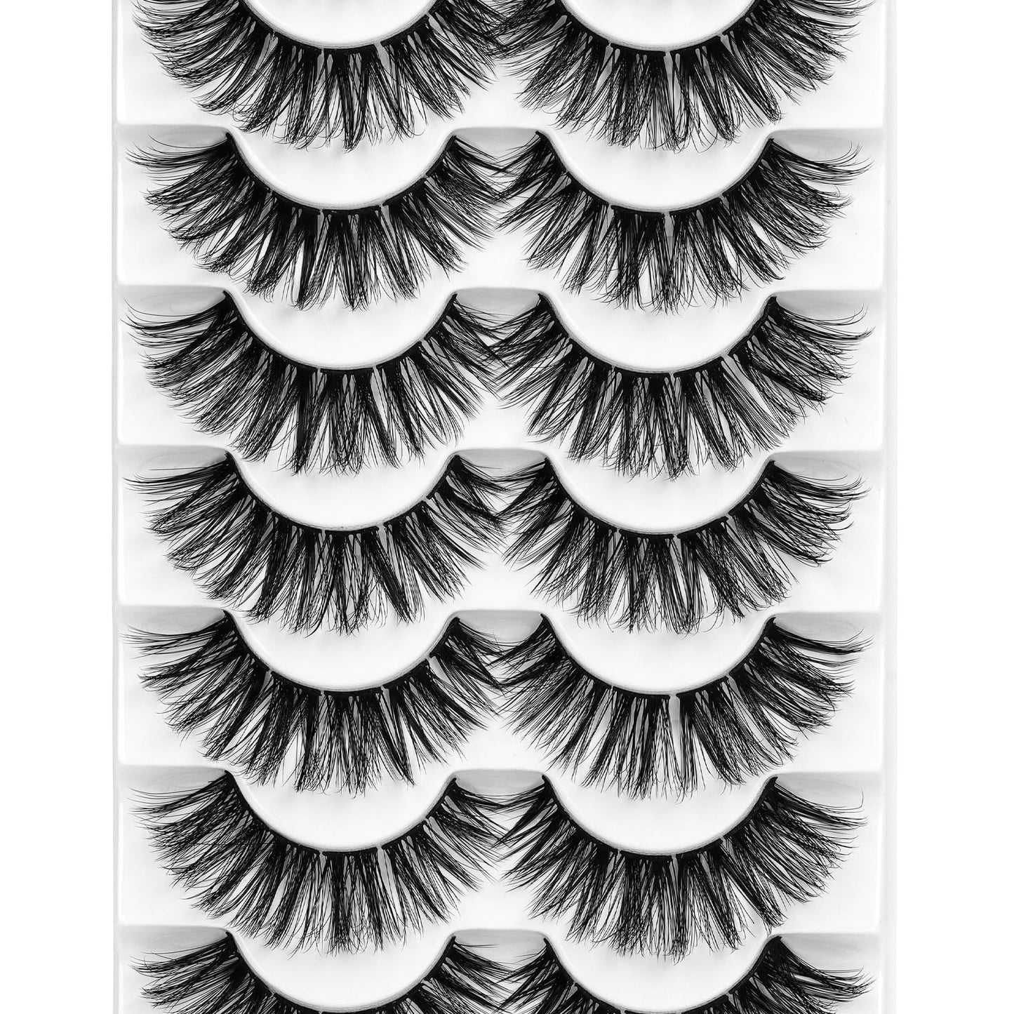 Lash Clusters 8 Pairs Crislashes 9-16mm Strip Cluster Lashes C/D Curl Eyelash Clusters Manga Volume Lash Clusters DIY Eyelash Extensions Reusable Cluster Eyelash Extensions (Clusters 01)