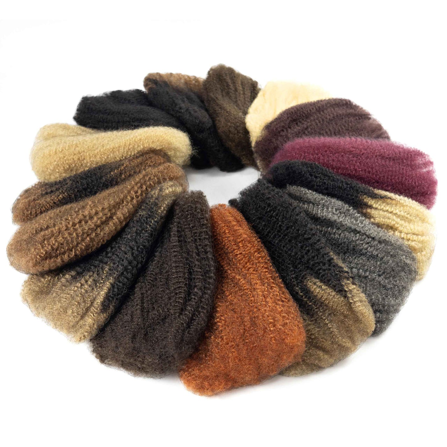 Pre-sretched Afro Kinkys Bulk Human Hair Human Hair for Locs/Twists/Braids/Repair Locs Afro Kinky Curly Bulk Can Bleach And Dye(#30,14inch 50g)