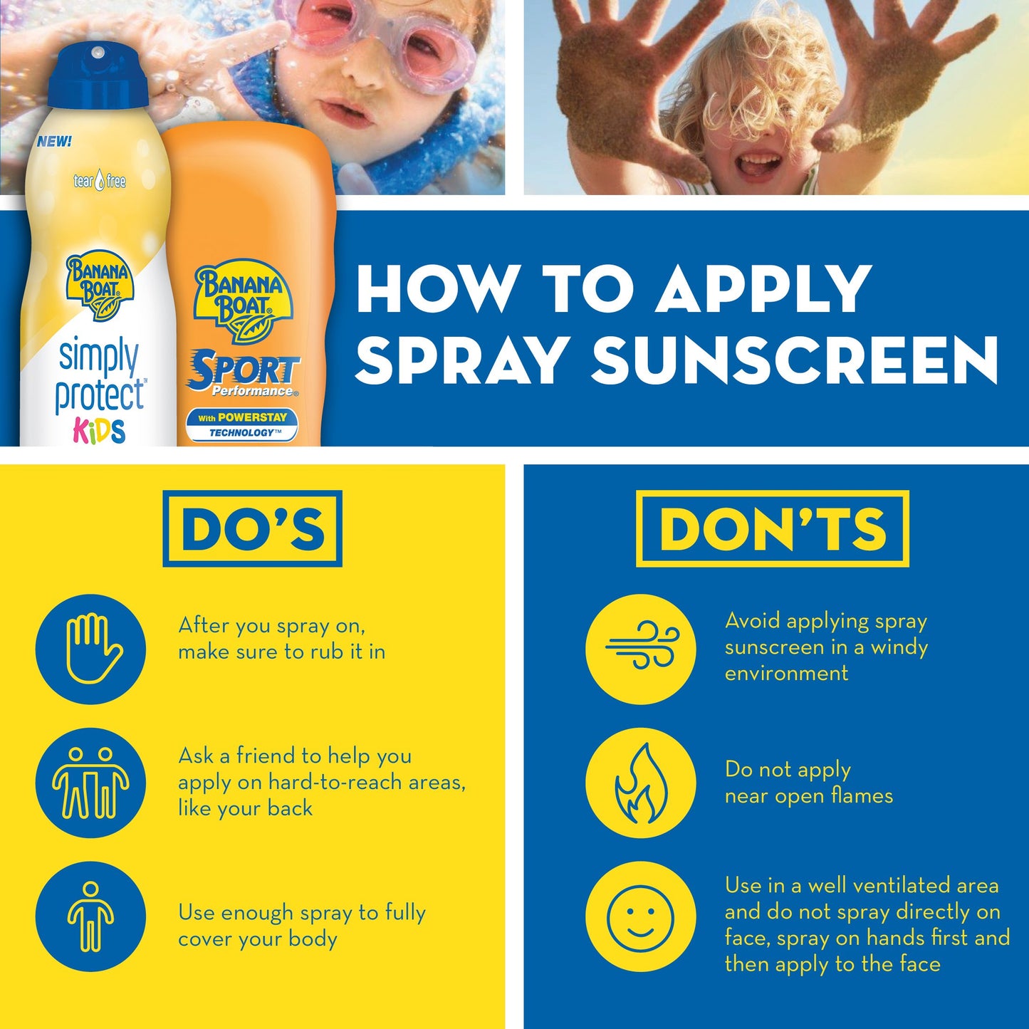 Banana Boat UltraMist Kids MAX Protect & Play Clear Spray Sunscreen SPF 100: 6 OZ (Pack of 2)