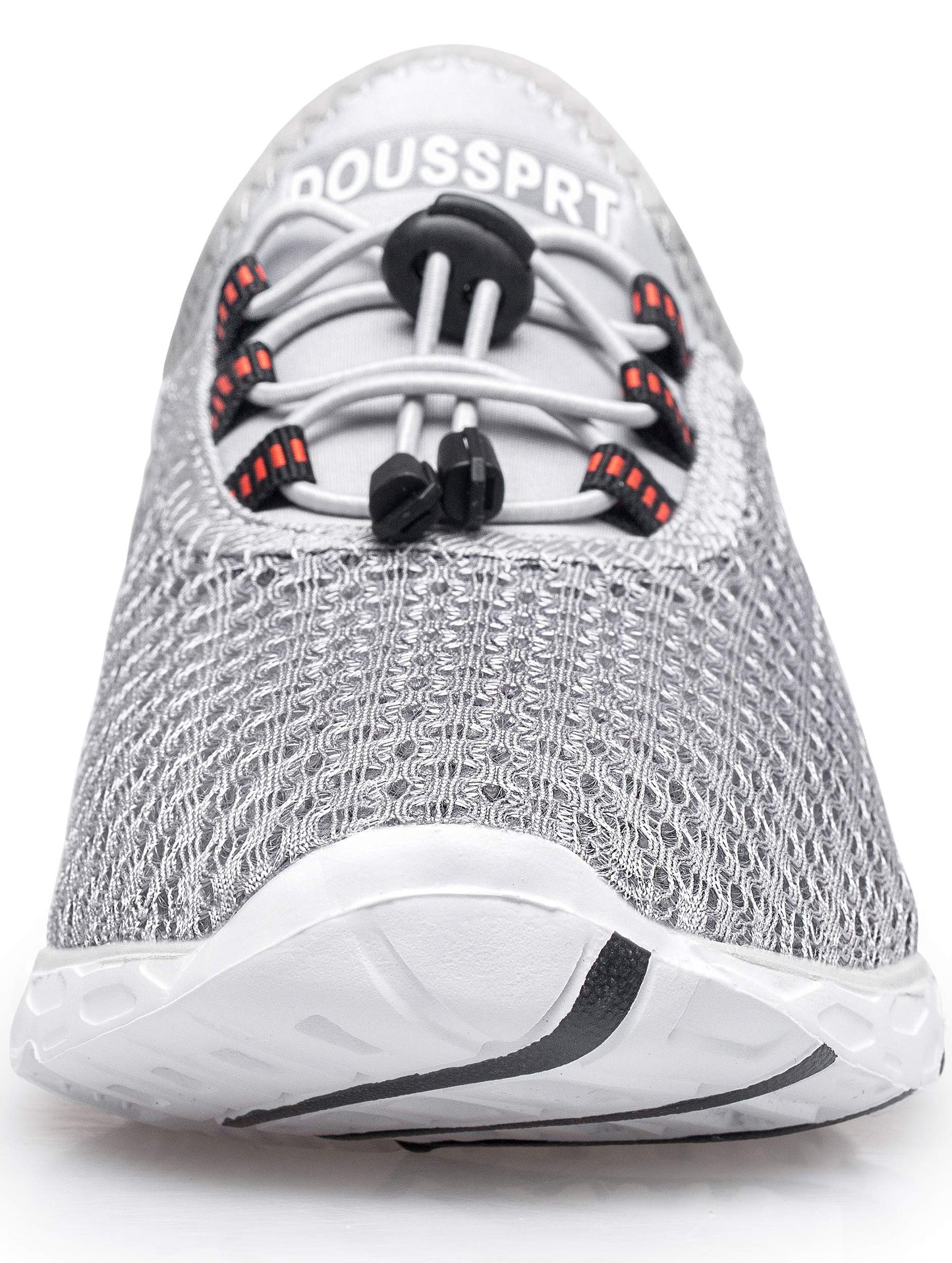 DOUSSPRT Men's Water Shoes Quick Drying Sports Aqua Shoes Grey Size 7