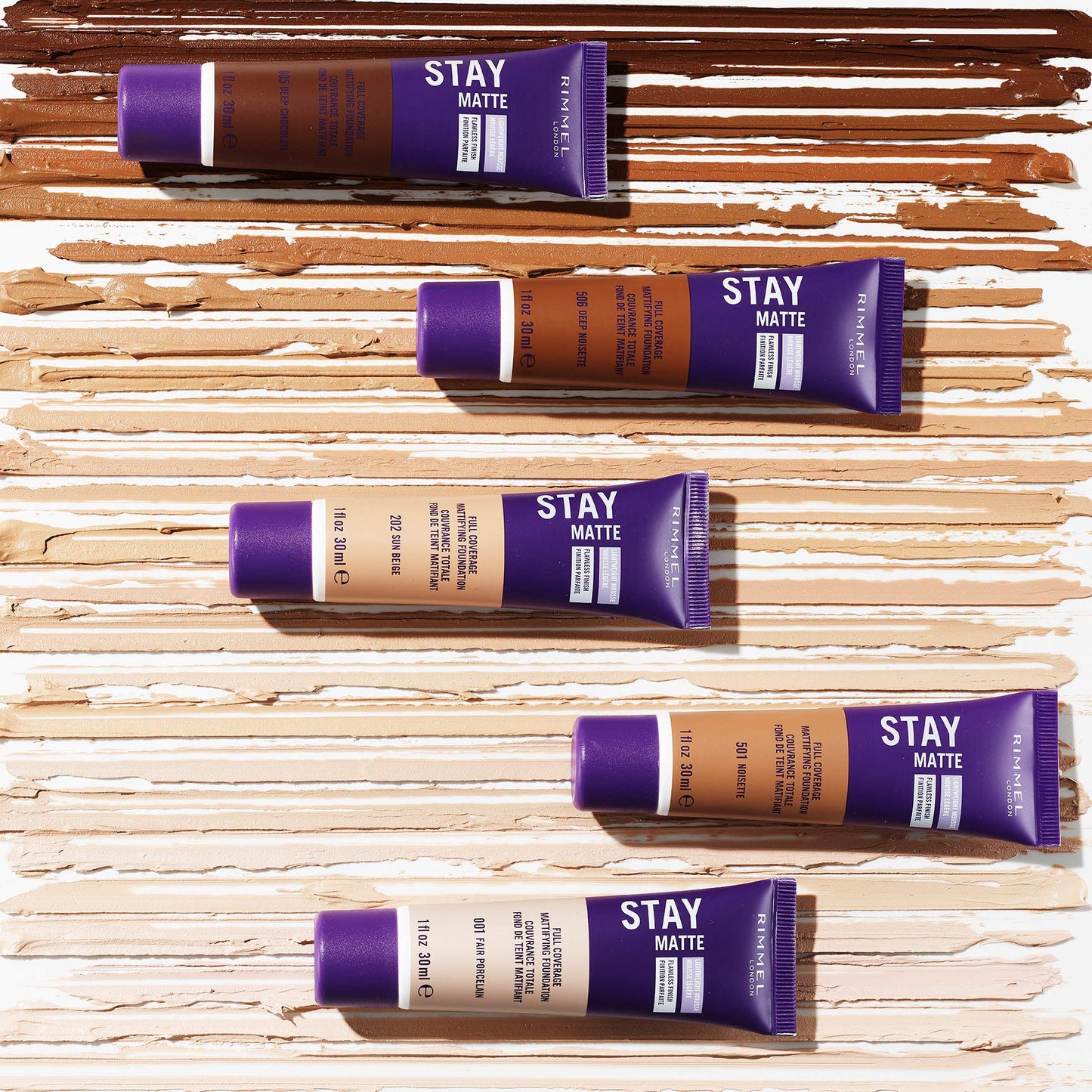 Rimmel London Stay Matte Liquid Mousse - 305 Buff - Foundation, Lightweight, Shine Control, Oil-Free, 1oz