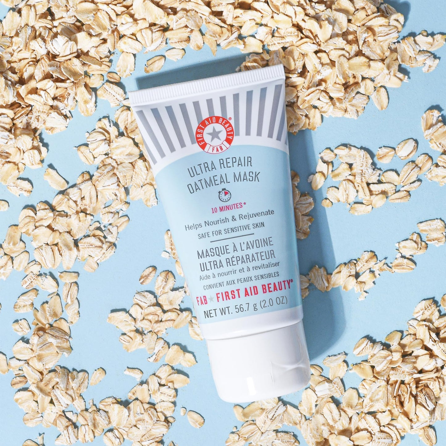 First Aid Beauty Ultra Repair Instant Oatmeal Mask – Hydrating Mask to Help Calm and Soothe Skin – 2 oz.