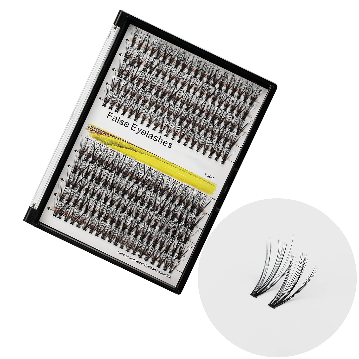 Vayator 10+12mm Mixed 12+14mm Mixed Tray Mink Eyelash Extension Natural 3D Russian Volume Faux Eyelashes Individual 20D Cluster Lashes Makeup (18mm+20mm Mixed)