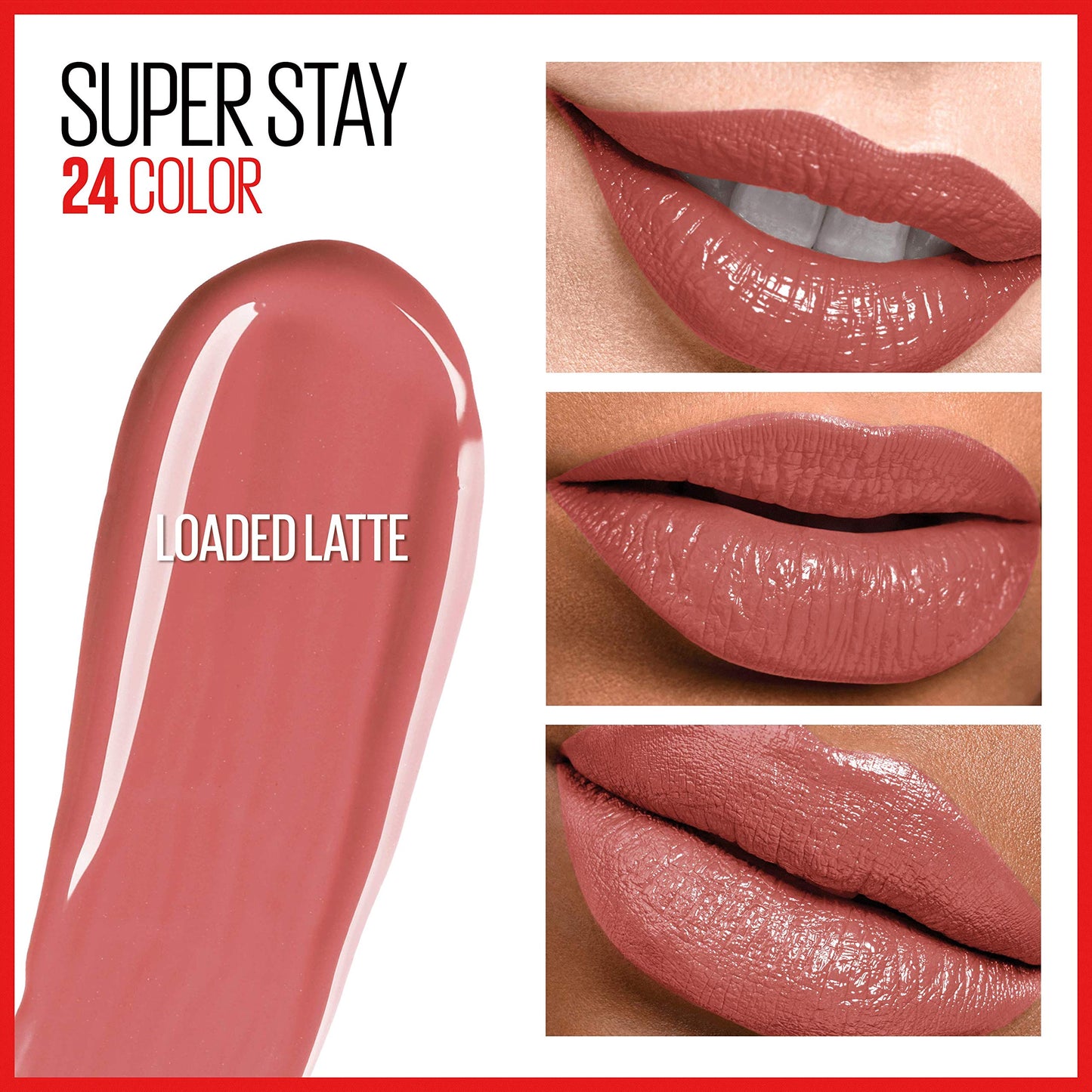 Maybelline SuperStay 24, 2-Step Liquid Lipstick, Loaded Latte