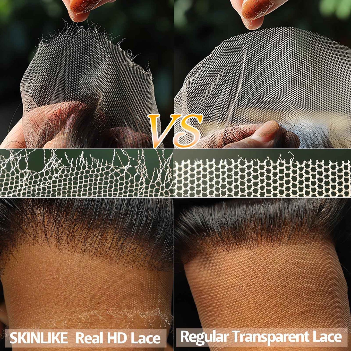 BEEOS 7x7 Skinlike Real HD Lace for Wig Making 1 Pieces, 0.1mm Ultra-thin Swiss Lace Net Base for Making Closure, Wigs Accessories for Repairing Wig Cap