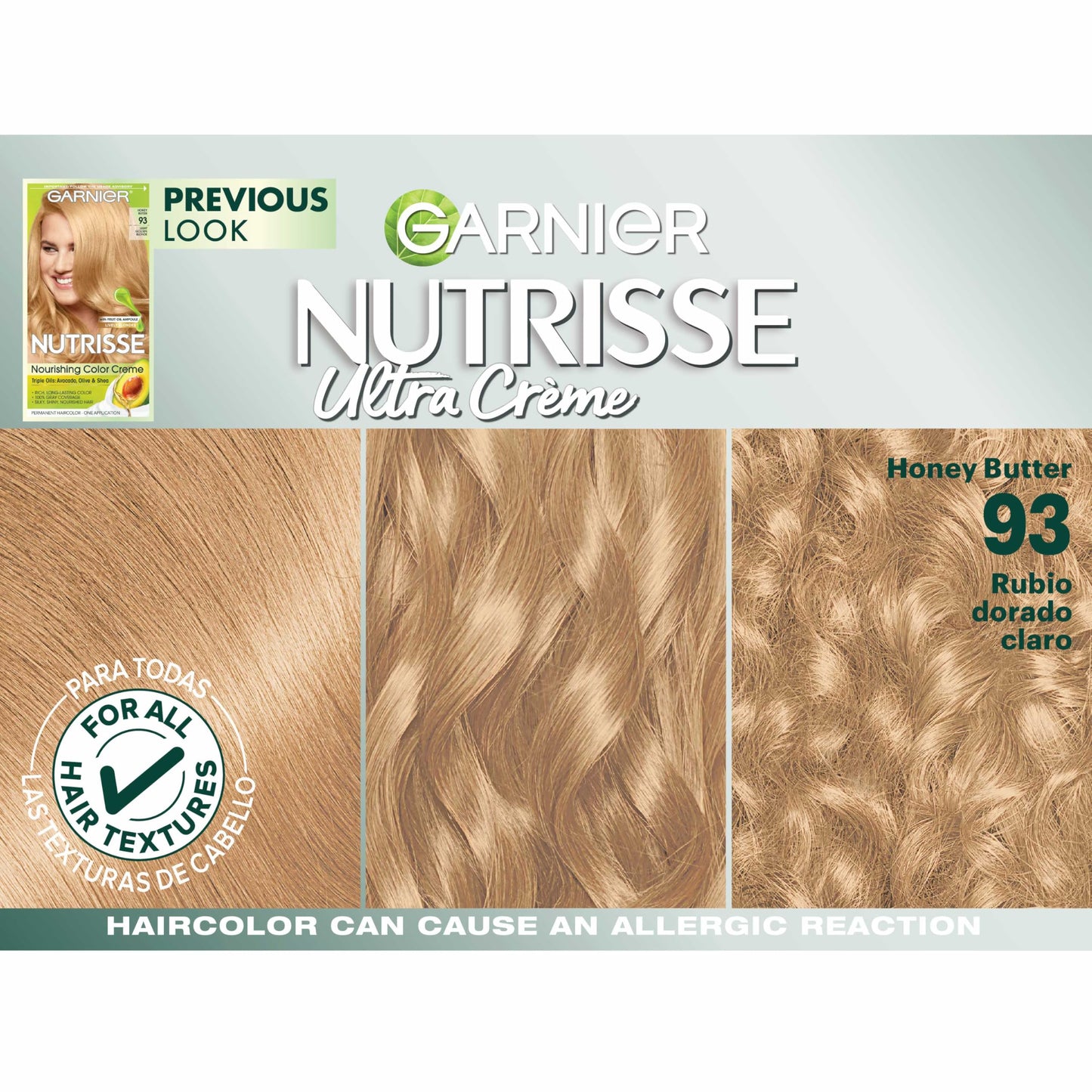 Garnier Hair Color Nutrisse Nourishing Creme, 92 Light Buttery Blonde (Shortbread) Permanent Hair Dye, 2 Count (Packaging May Vary)