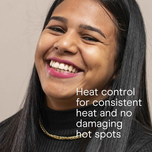 Infiniti PRO CONAIR Tourmaline Ceramic 1 Inch Flat Iron Hair Straightener, 1-Inch Flat Iron to Straighten or Curl, 5 Heat Settings, for All Hair Types and Textures, Dark Grey