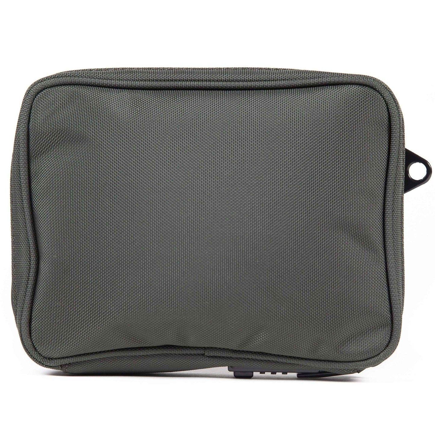 DIME BAGS Lockable Odor Sealing Padded Pouch, Carbon Lined for Scent Protection, Durable Water-Resistant Case with 3-Digit Combo Lock & Hidden Storage Pocket, Changeable Patch (7 Inch, Green)