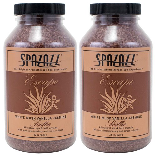 Spazazz White Musk Vanilla Jasmine Crystals (22 oz) (2 Pack)