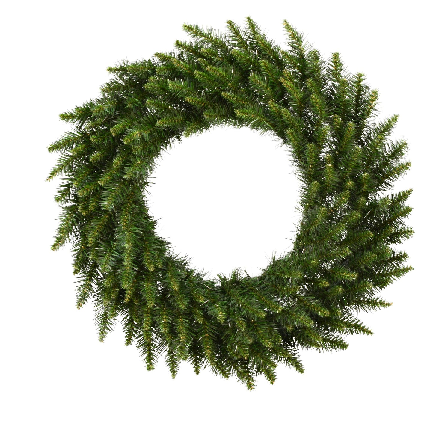 Vickerman 24" Camdon Fir Artificial Christmas Wreath Featuring 130 PVC Tips - Unlit - Wreath for Indoor or Outdoor - Seasonal Home Decorations