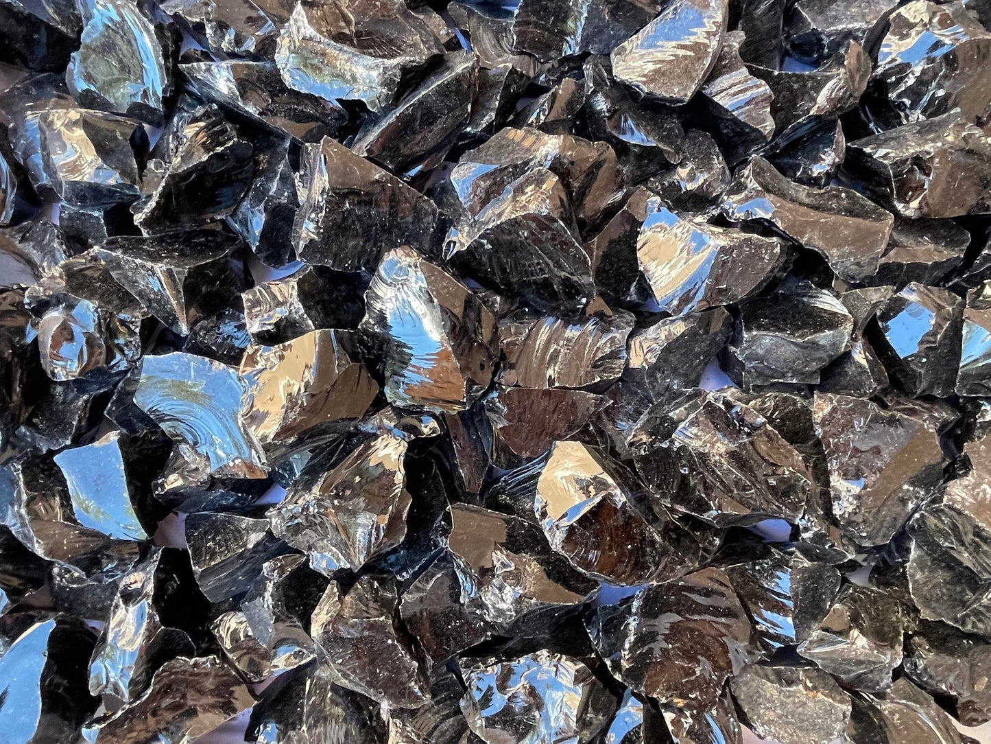 WHOLESALE Raw Black Obsidian Crystals, Natural Black Obsidian Stone, Natural Rough Black Obsidian crystals, Black Obsidian Rough, Black Obsidian Healing Crystals (Black Obsidian, 0.25 Pound)