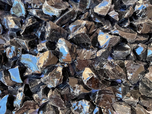 WHOLESALE Raw Black Obsidian Crystals, Natural Black Obsidian Stone, Natural Rough Black Obsidian crystals, Black Obsidian Rough, Black Obsidian Healing Crystals (Black Obsidian, 0.25 Pound)