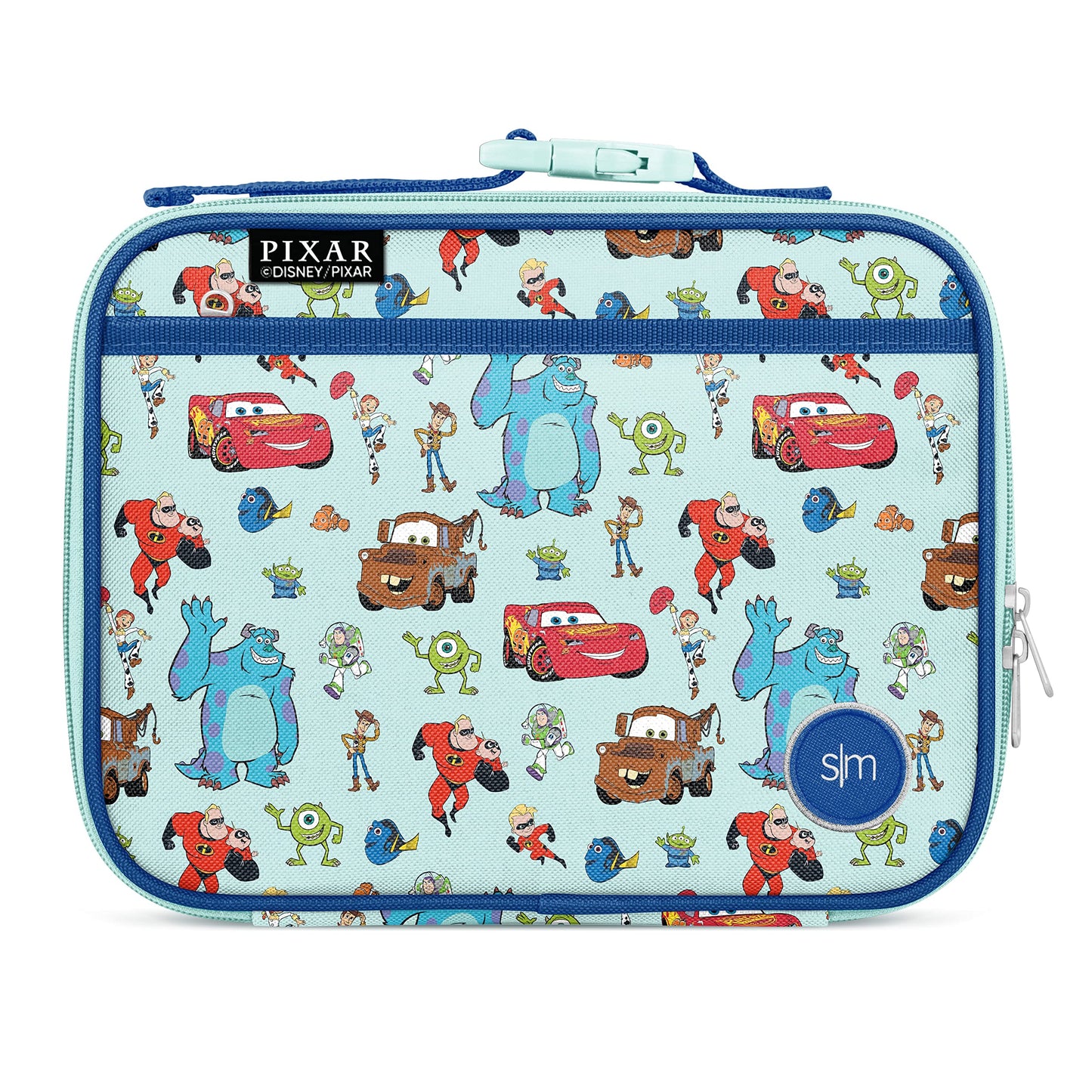 Simple Modern Disney Kids Lunch Box for School | Reusable Insulated Lunch Bag for Toddler, Girl, and Boy | Meal Containers with Exterior & Interior Pockets | Hadley Collection | Pixar Pals