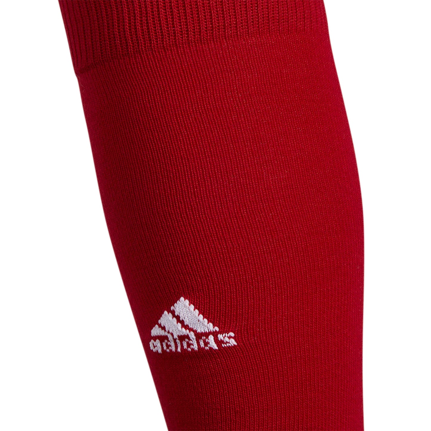 adidas Rivalry Soccer Socks Cushioned Over The Calf (OTC) (2-Pair), Power Red/White, X-Small