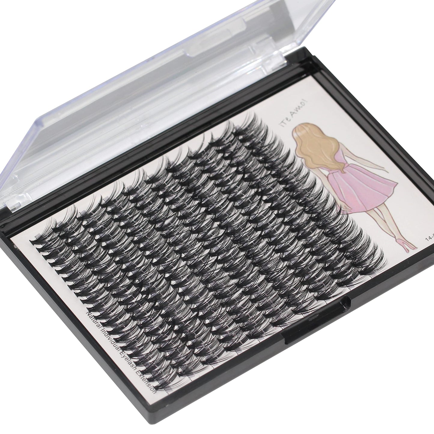 Dedila 8-22mm to Choose 20D/40D/60D/80D/100D Individual False Eyelashes Makeup Cluster Eyelashes Thickness 0.07mm D Curl Natural long Black Soft 3D Eye Lashes Extensions (40D-18mm)