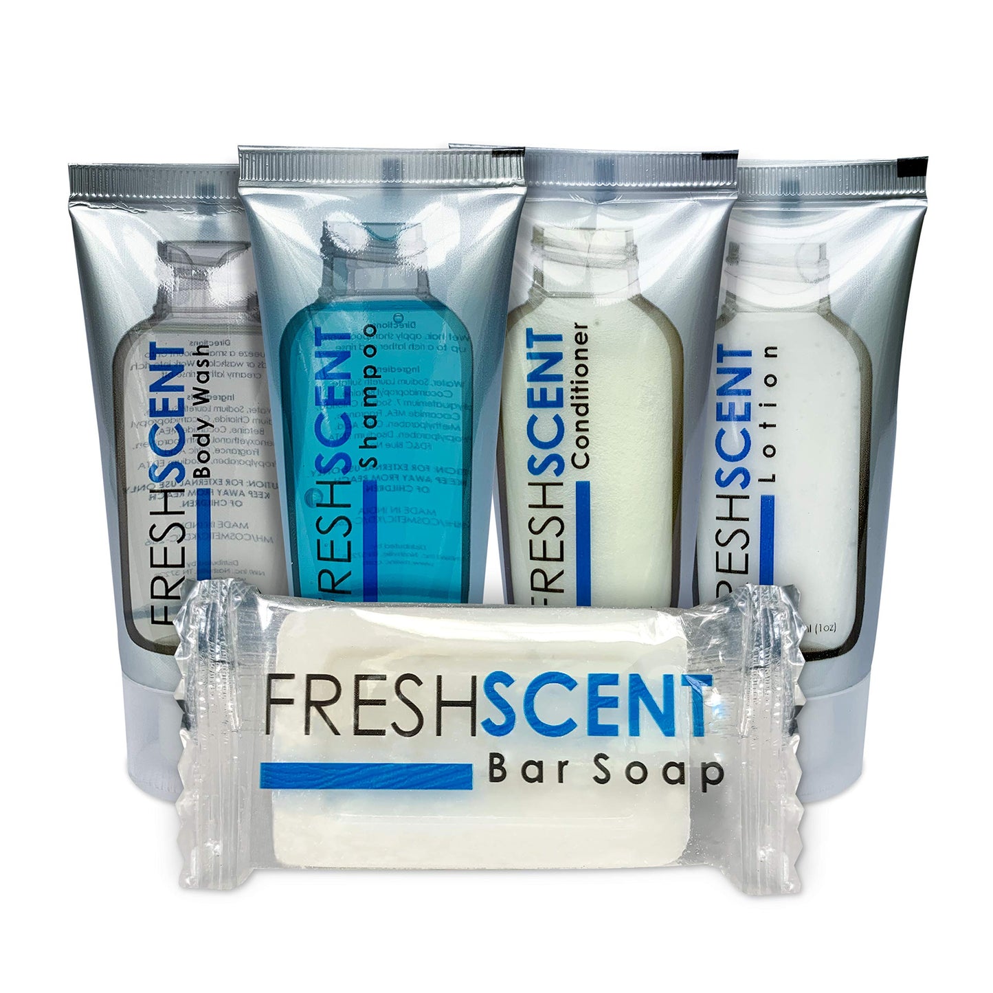 Freshscent Shampoo 1oz (100 Tube Case) Hotel Travel Size, Bulk Amenities and Toiletries for Hospitality