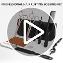 Professional Hair Cutting Scissors Kit - Straight & Thinning Shears