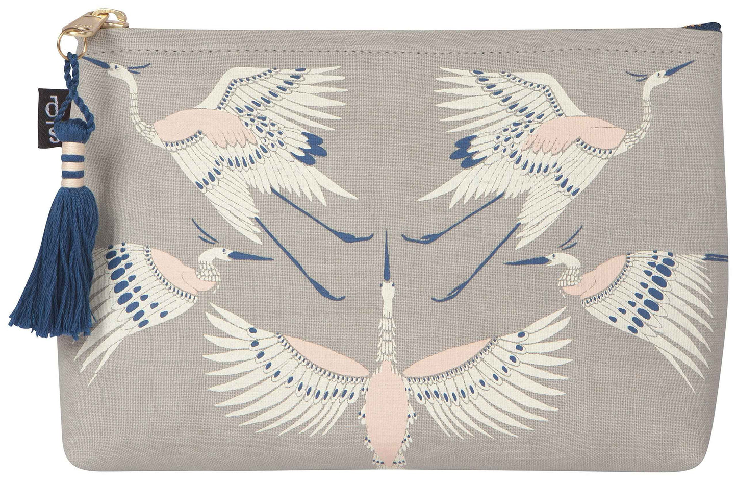 Danica Studio Women Zipper Cosmetic Bag, Flight of Fancy, Small (8 x 5.5 inches)