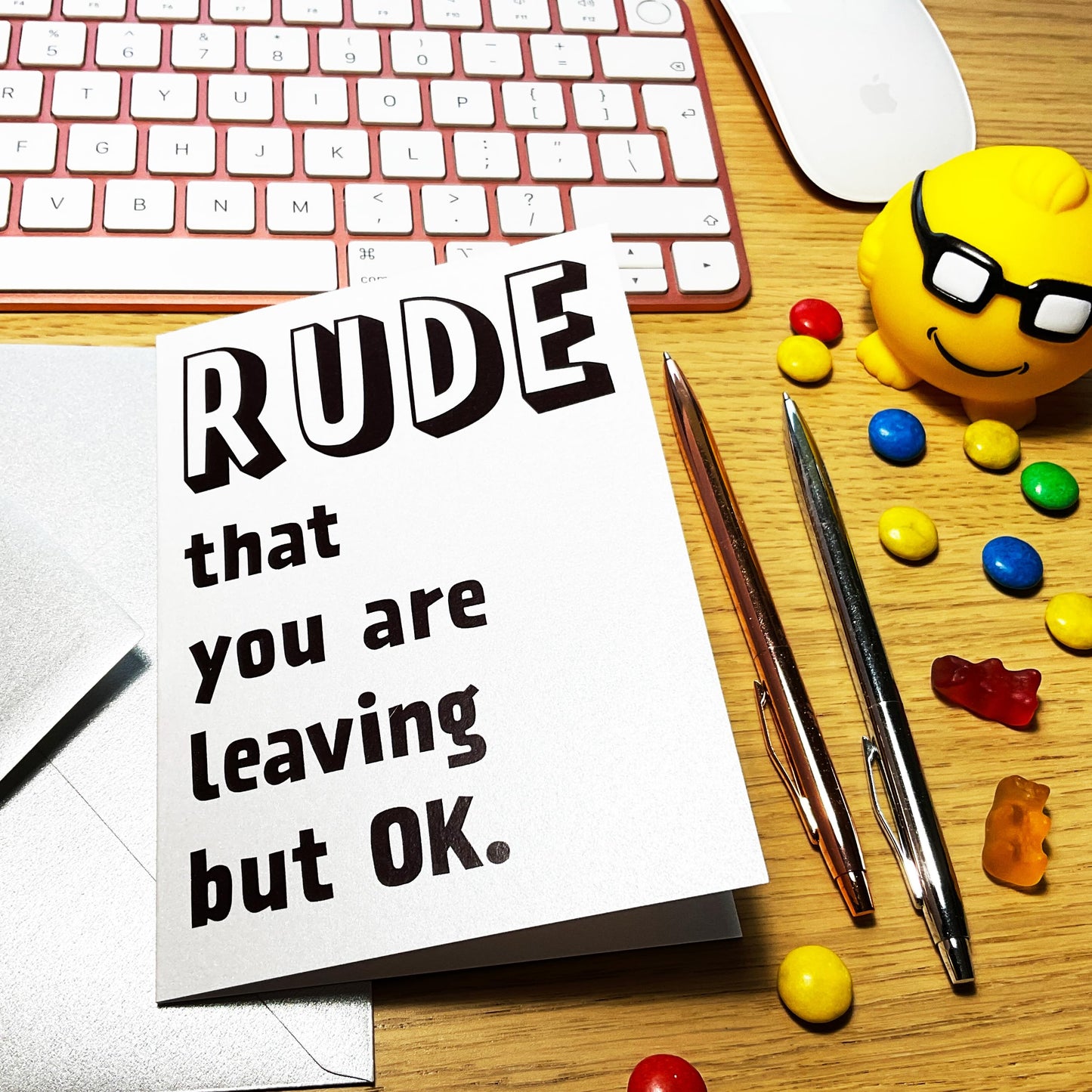 Rude That You Are Leaving Card, Funny New Job, Quitting Work or Office Relocation Card, Farewell Card for Boss, Coworker, Colleague, Goodbye Going or Moving Away We Will Miss You Card