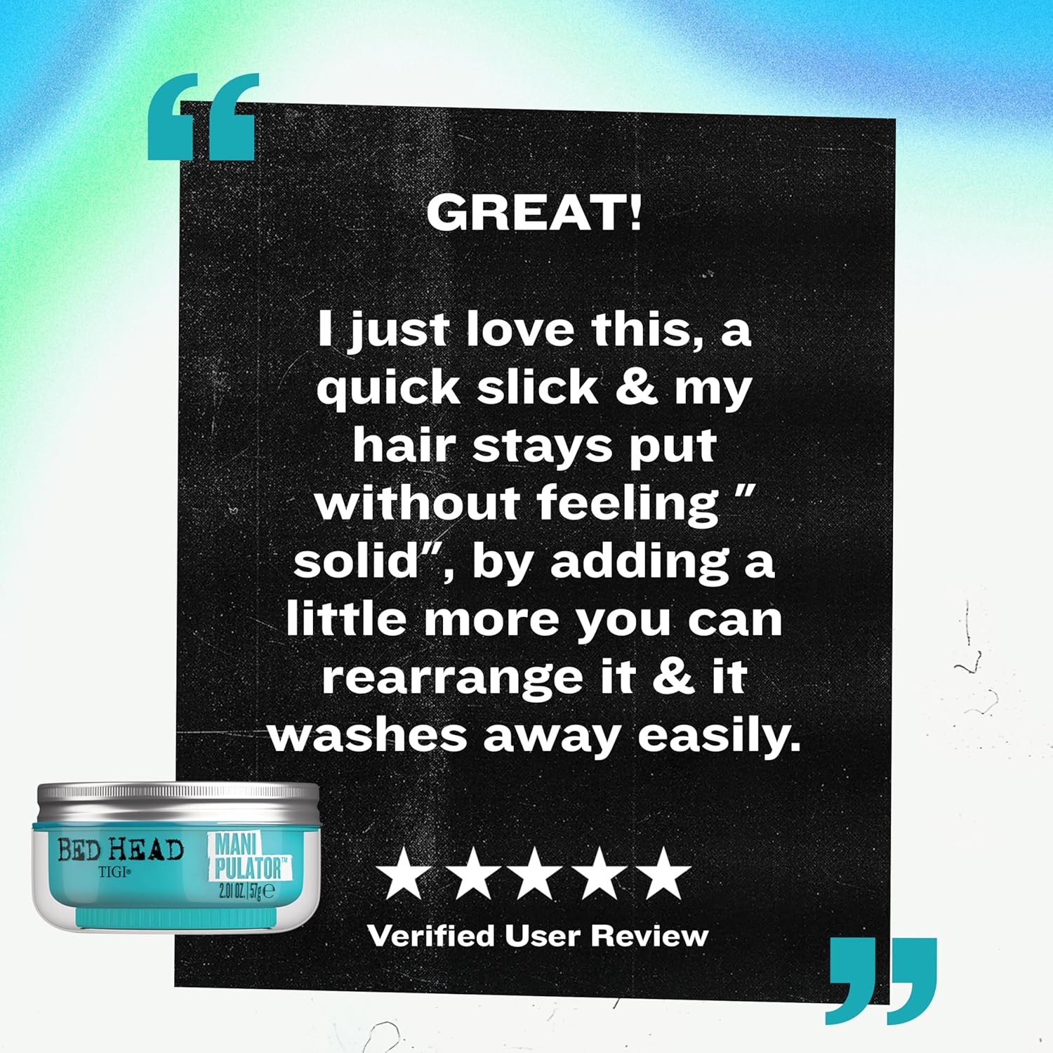 TIGI Bed Head Manipulator texturizing Putty with Firm Hold 2.01 oz