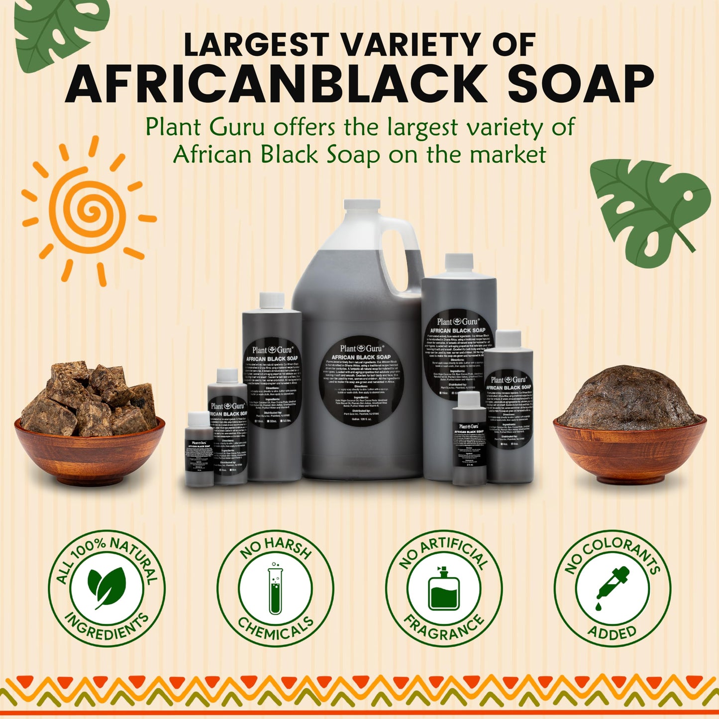 Raw African Black Soap Paste 2 lbs / 32 oz Bulk 100% Natural From Ghana Acne Treatment, Aids Against Eczema & Psoriasis, Dry Skin, Scar Removal, Pimples and Blackhead, Face & Body Wash