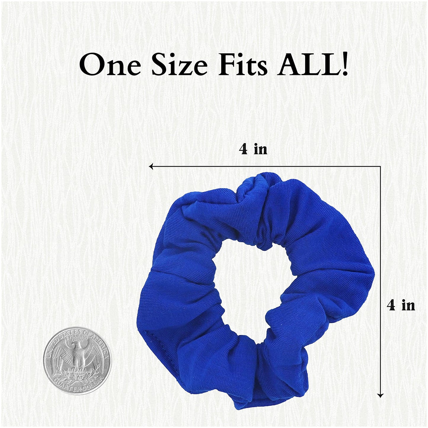 Set of 2 Solid Scrunchies (Royal)