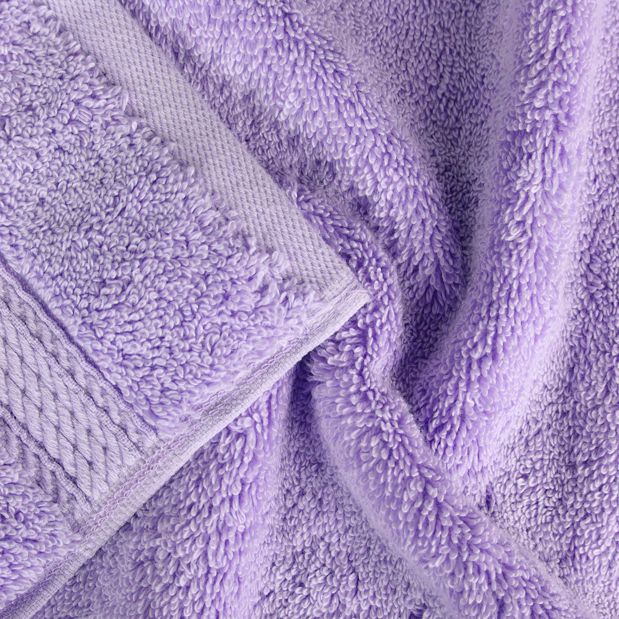 SUPERIOR Egyptian Cotton Pile 9 Piece Towel Set, Includes 3 Bath, 3 Hand, 3 Face Towels/Washcloths, Ultra Soft Luxury Towels, Thick Plush Essentials, Guest Bath, Spa, Hotel Bathroom, Purple