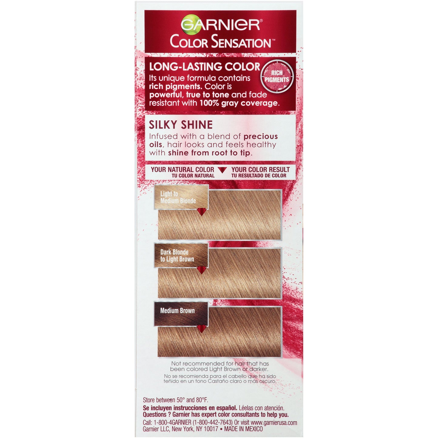 Garnier Hair Color Color Sensation Rich Long-Lasting Color Cream, 7.0 Dark