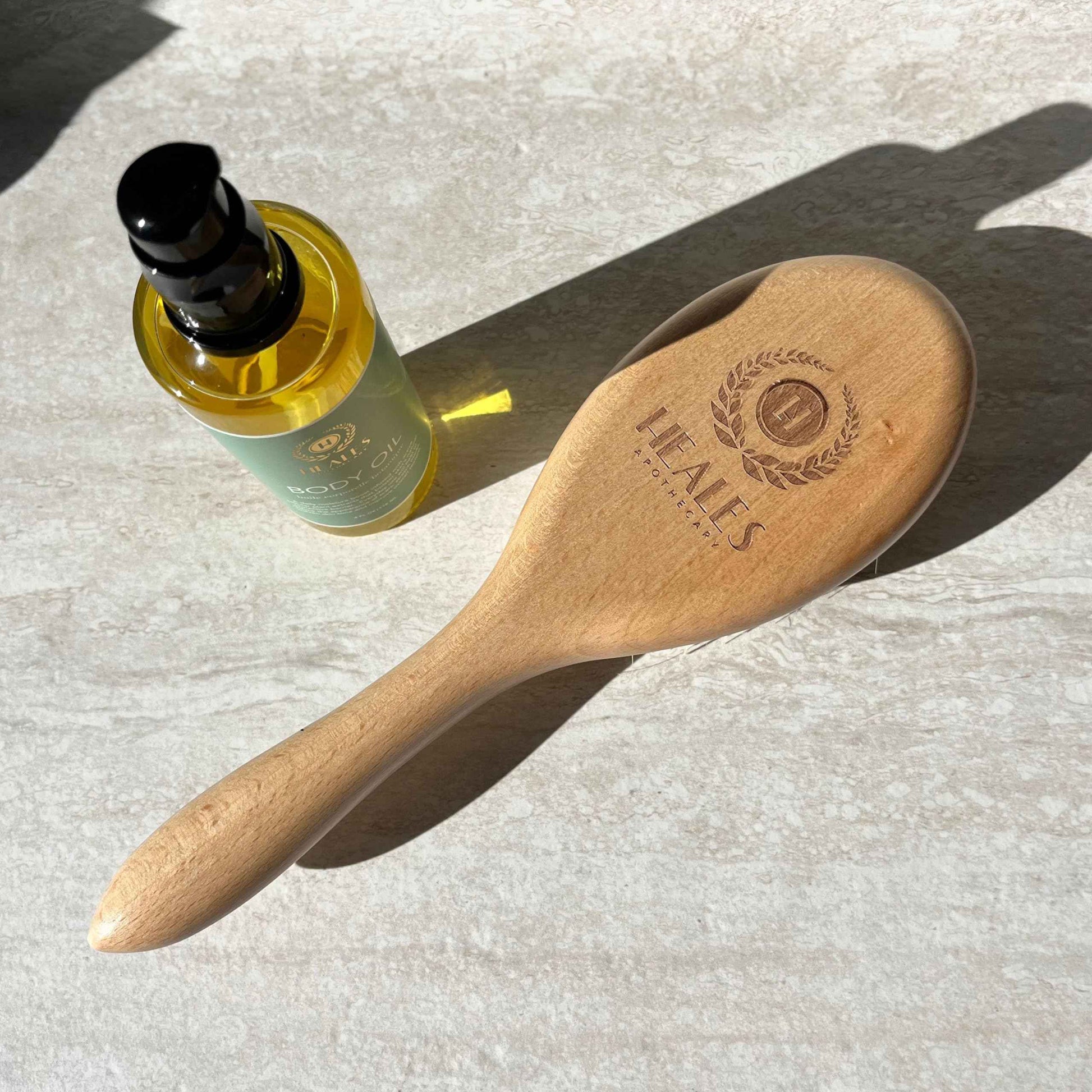 Premium Dry Brush for Lymphatic Drainage, Cellulite Reduction & Exfoliating Body Brush - Natural Bristles & FSC-Certified Beechwood - Eco-Friendly, Zero Waste Spa-Quality Self-Care Gift